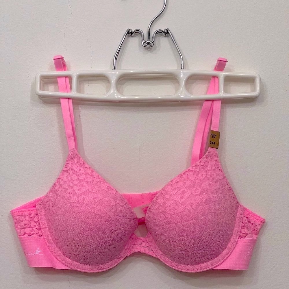 34A - Pink Victoria's Secret Push-up Bra - BRAND NEW!